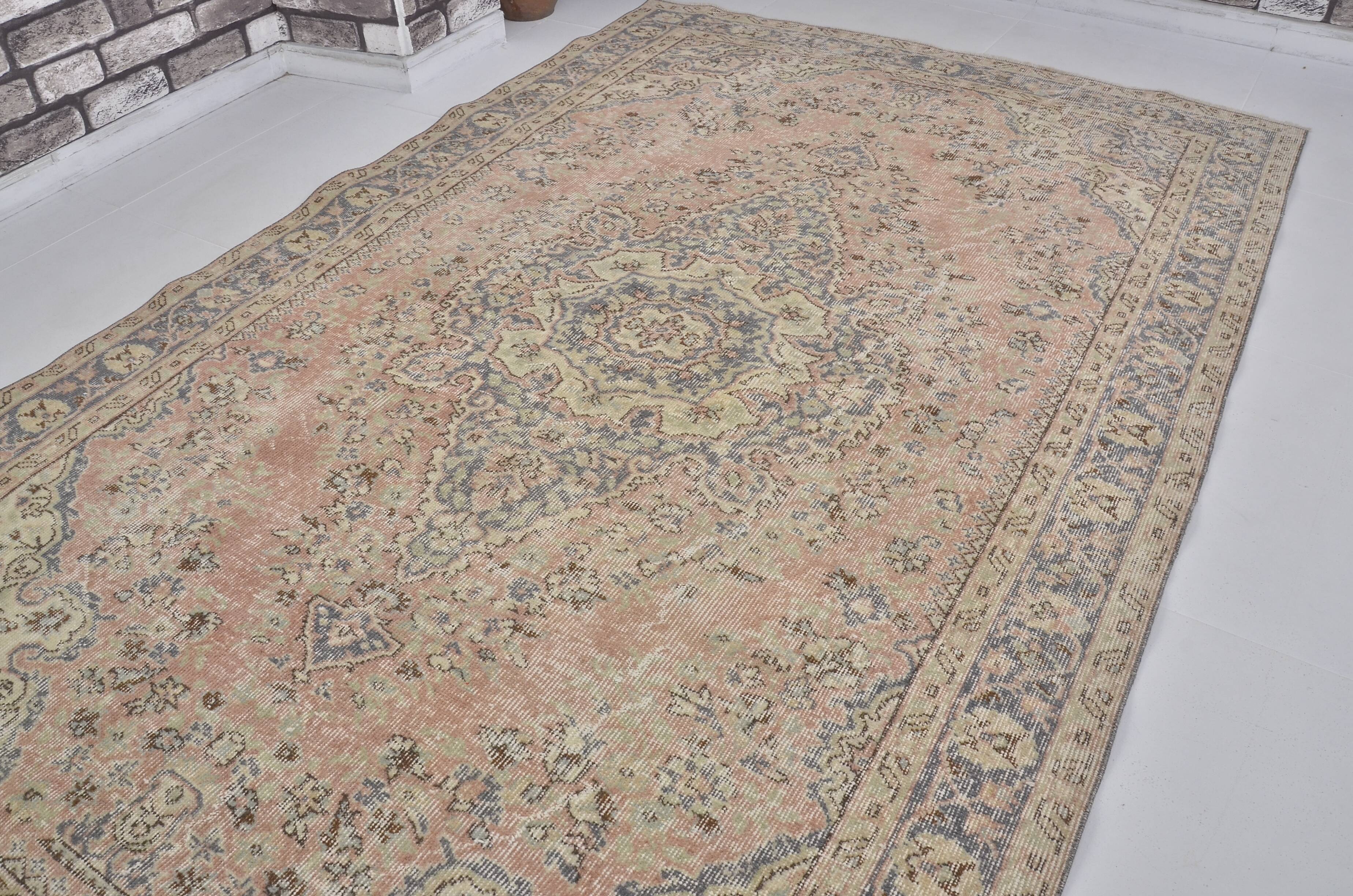 Oushak Vintage Floor Wool Rug sku1350