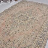 Oushak Vintage Floor Wool Rug sku1350