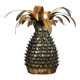 Pineapple-shaped lamp. in the "jansen of the 70s" style in metal.