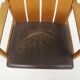 leather and oak armchair, Ferdinand Lundqvist, Sweden, 1960