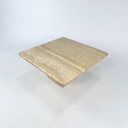 Vintage Italian Travertine Coffee Table, 1970s
