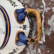 Plat, faïence de Gien, XIXème siècle, décor Renaissance