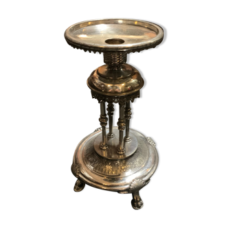 Silver metal candlestick