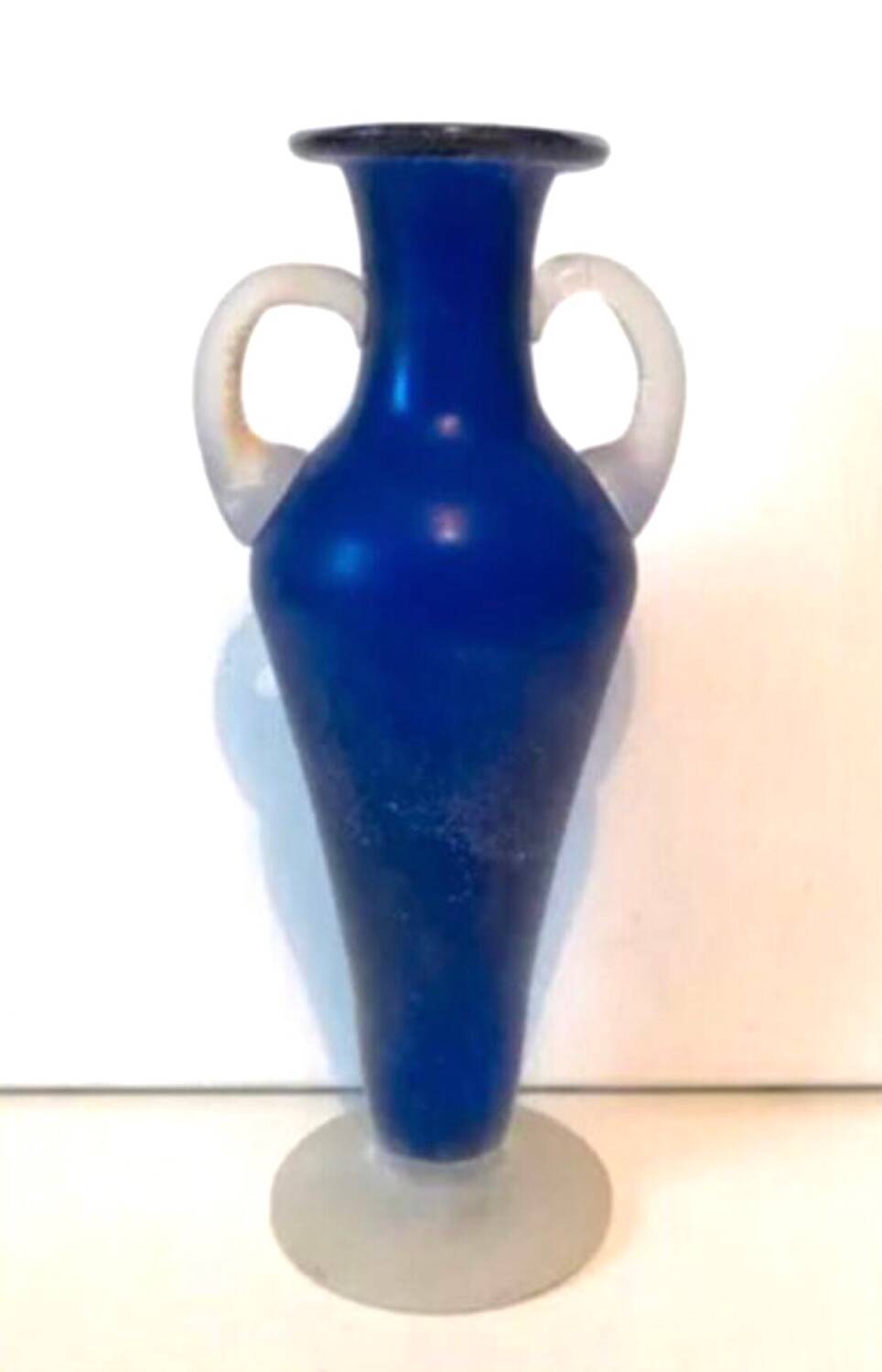 Blue Glass Paste Vase