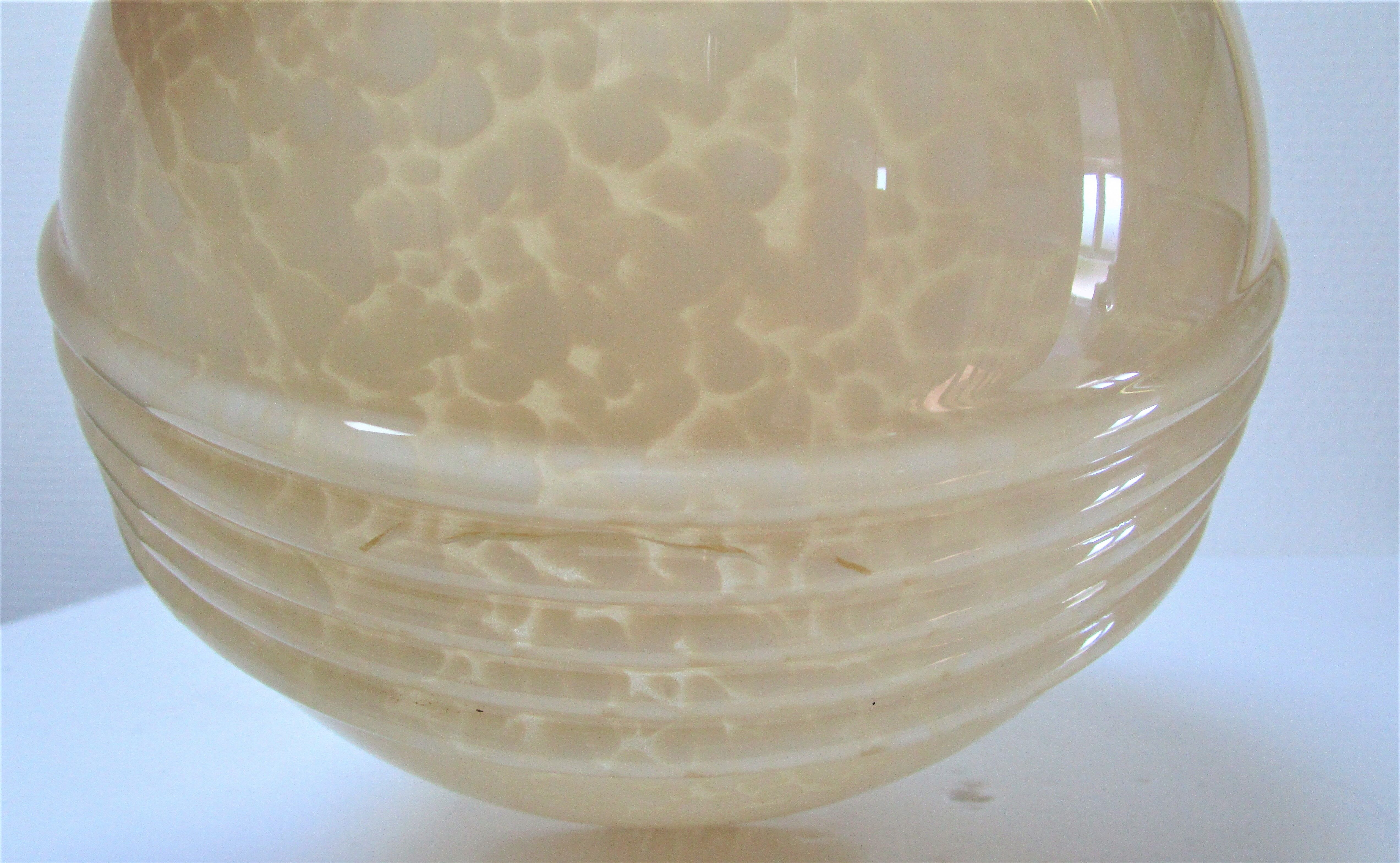 Glass Art Deco glass cap of Clichy ball your vanilla 30s