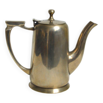 Old brass teapot