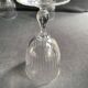 3 Water glasses – Blown and cut crystal