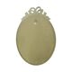 Miroir Ovale Doré à la Feuille d'Or Classique Facette France 52cm