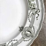 Round ironstone dish from St Amand and Hamage, "Medallion" service