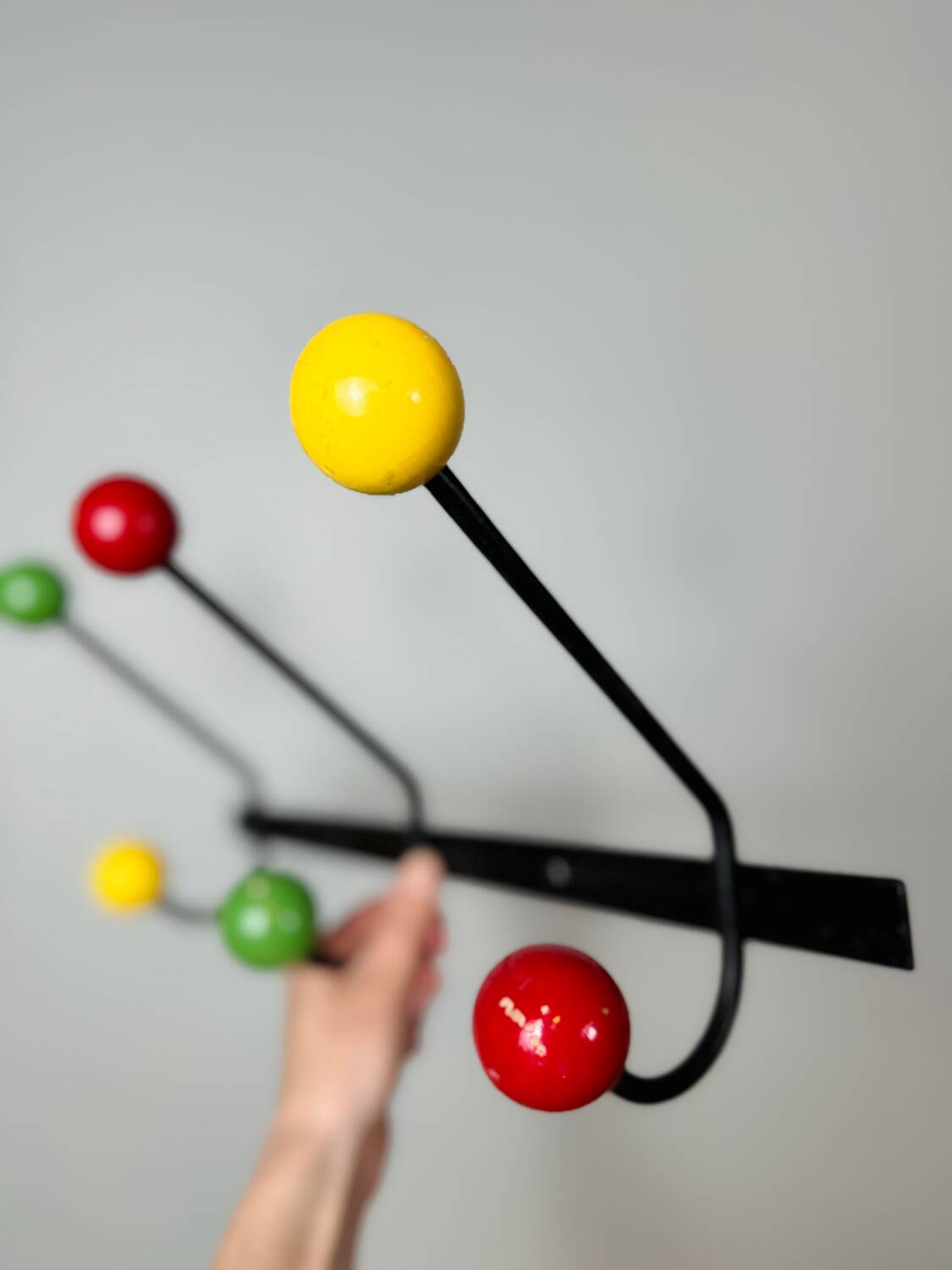 Patère portemanteau boule 1950