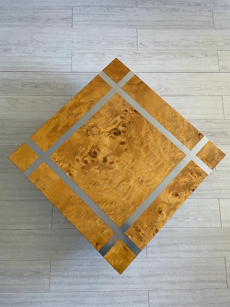 Coffee table design italy in elm wood