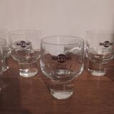 Set of several “on the rocks” martini glasses