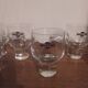Set of several “on the rocks” martini glasses