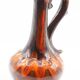 Carafe en céramique orange vintage