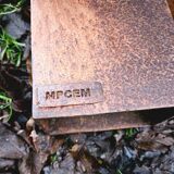 Table basse MPCEM acier Corten design vintage