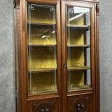 Bibliothèque Italienne style Renaissance en noyer vers 1850