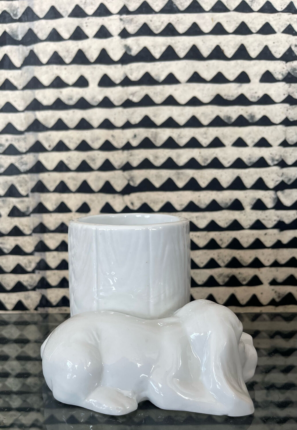 Vintage ceramic pencil pot