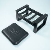 Chaises longues brutalistes avec repos-pieds de Sonja Wasseur, années 1970