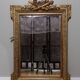 Mirror with pediment Louis XV style in wood and gilded stucco height 107cm
