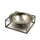 Mid-century modern silver-plated bowl / vide poche, PM Italy 1970s