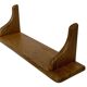 Vintage oak wall rack book shelf 1970s wood minimalist design