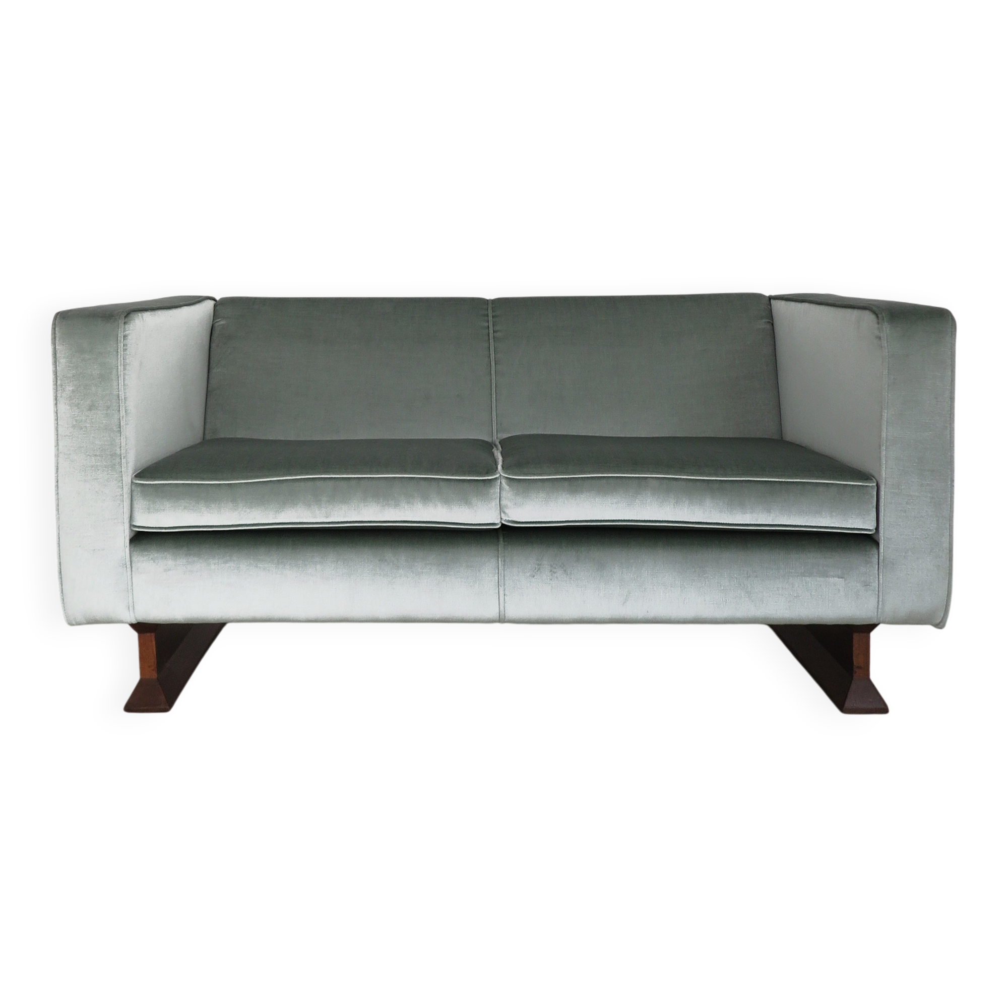 Canapé 2 places en velours Franco Albini pour Poggi, modèle DV33, Italie, années 1960.