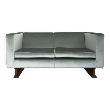 Canapé 2 places en velours Franco Albini pour Poggi, modèle DV33, Italie, années 1960.