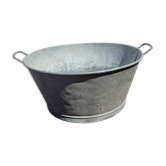 Zinc basin 43cms in diameter