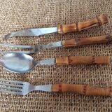 Bamboo cutlery set