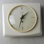 Old mechanical watch/clock, Peter, ceramic, vintage