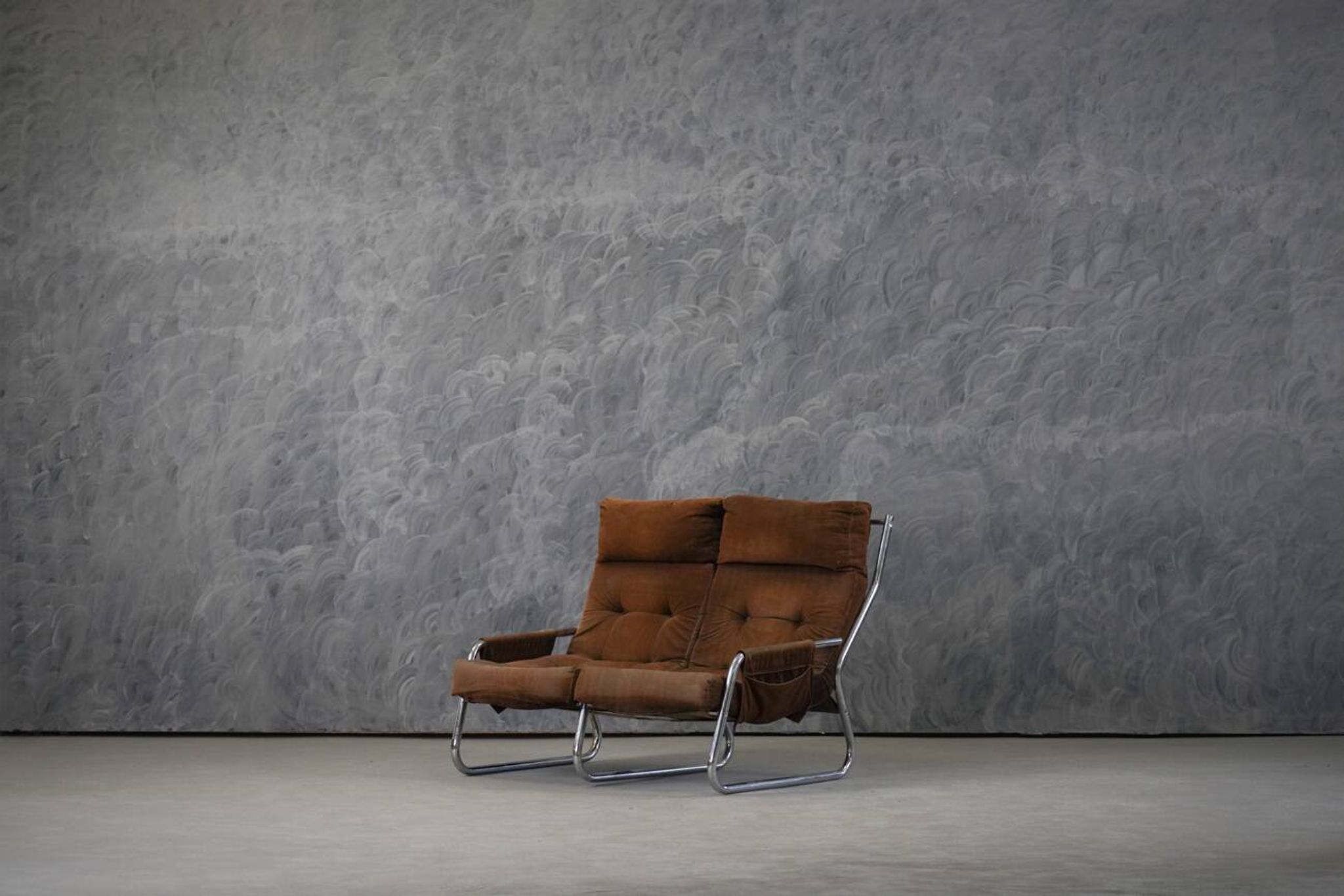Mid-century armchair and sofa set by Gillis Lundgren Ikea Sweden 1970s