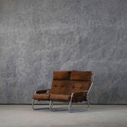 Mid-century armchair and sofa set by Gillis Lundgren Ikea Sweden 1970s