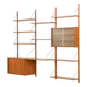 Preben Sorensen PS System teak wall unit, Randers, Denmark, 1960s