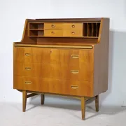 Bureau secrétaire danois en teck, années 1960