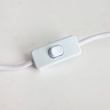 Perdomello 70 White Ceramic Hemisphere Lamp, 1970s