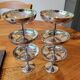 6 stainless steel ice cream cups 1970