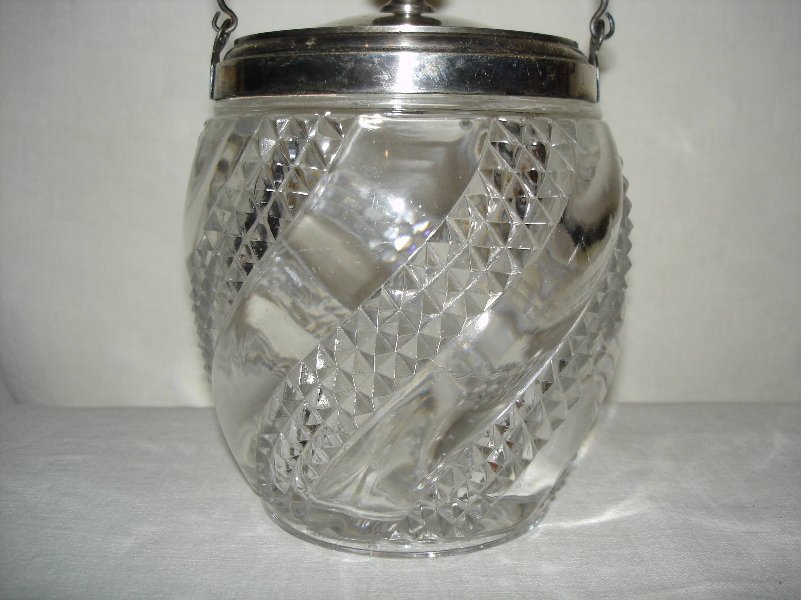 Baccarat serpentine crystal cookie bucket