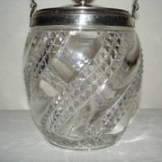 Baccarat serpentine seau a biscuit cristal