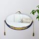 Art deco carved wooden mirror