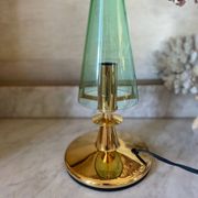 Pair of vintage Italian F.Fabbian bedside lamps