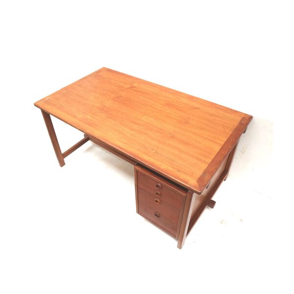 Grand bureau de direction vintage de conception danoise fabriqué dans les années 1960
