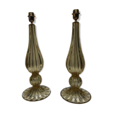 Pair of Murano glass lamps 1990