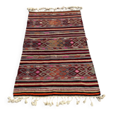 4 x 6 ft handmade runner kilim rug vintage kilim rug Turkish rug bedroom rugs