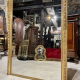 Miroir De Cheminée En Bois Doré « aux Colombes » D’époque Napoléon III , XIX ème 2m46 X 1m24