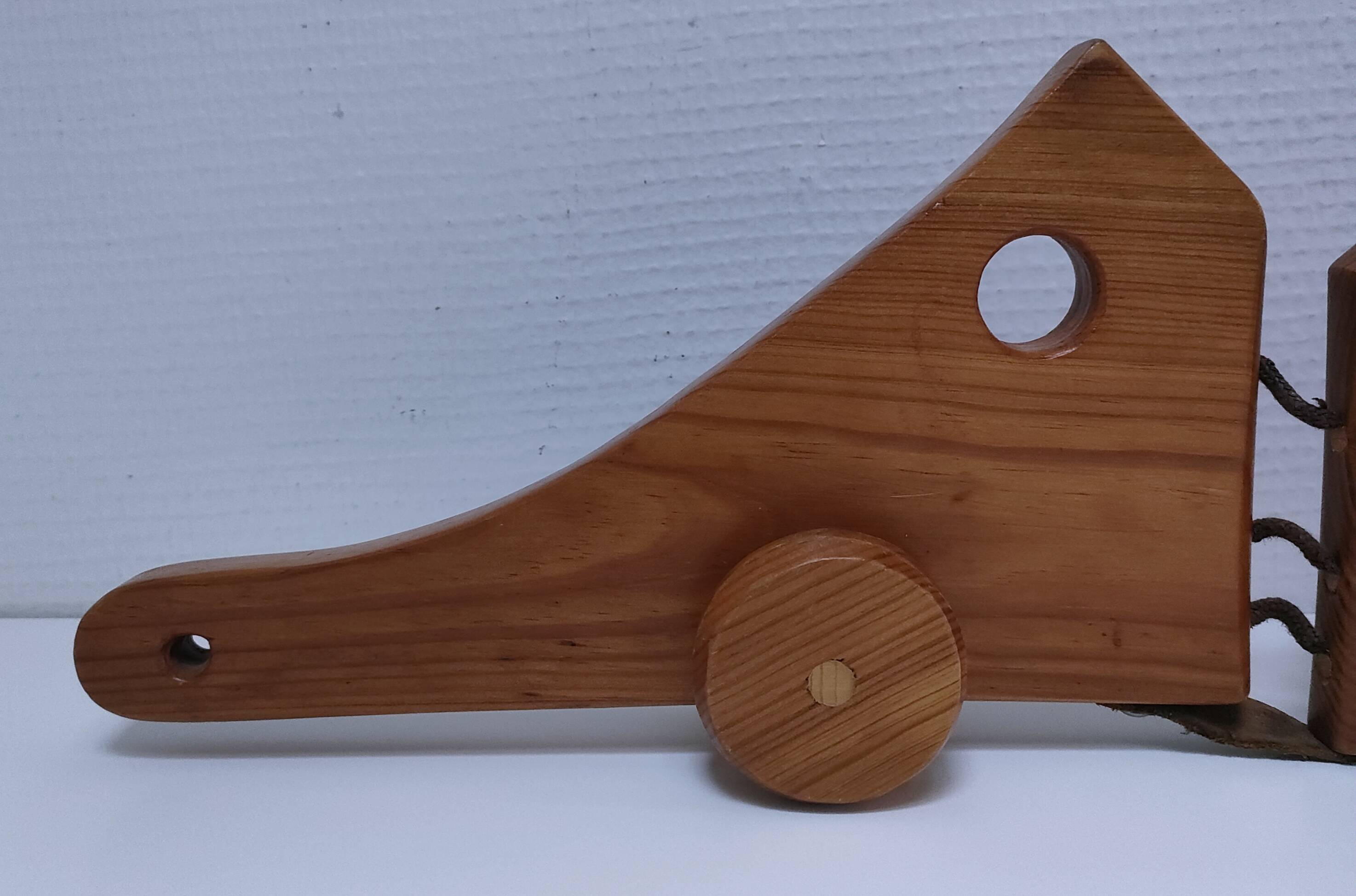 XL wooden crocodile sculpture