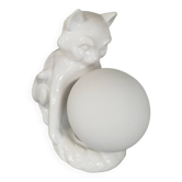 Cat globe lamp