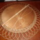 Vintage wicker mirror