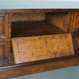 Antique French Oak Apothecary / Filing Cabinet Folding Doors, Early 20th Ce