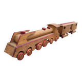 Folk art wooden train