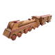 Folk art wooden train